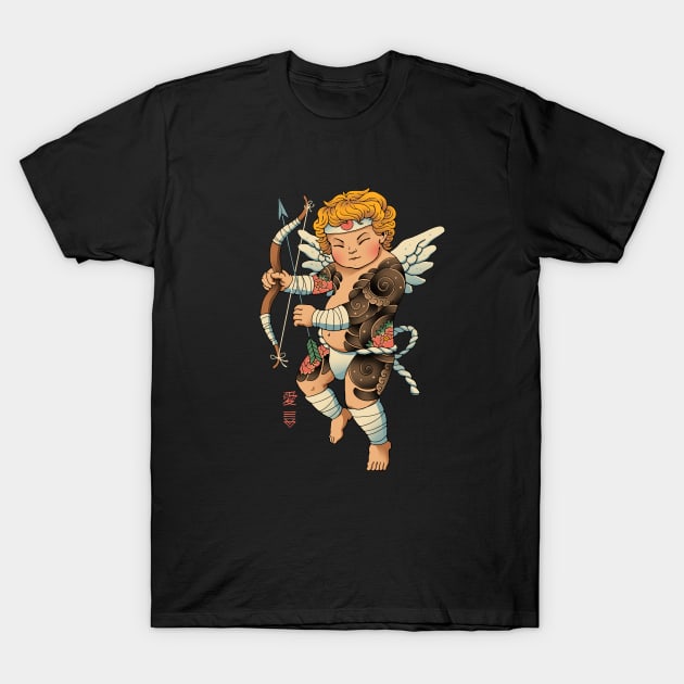 Samurai Cupid T-Shirt by Vincent Trinidad Art